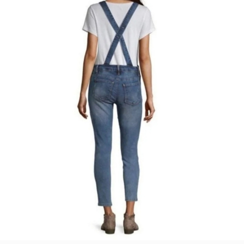 NWT WALLFLOWER Junior's Denim Overalls - Size Large - Picture 4 of 11